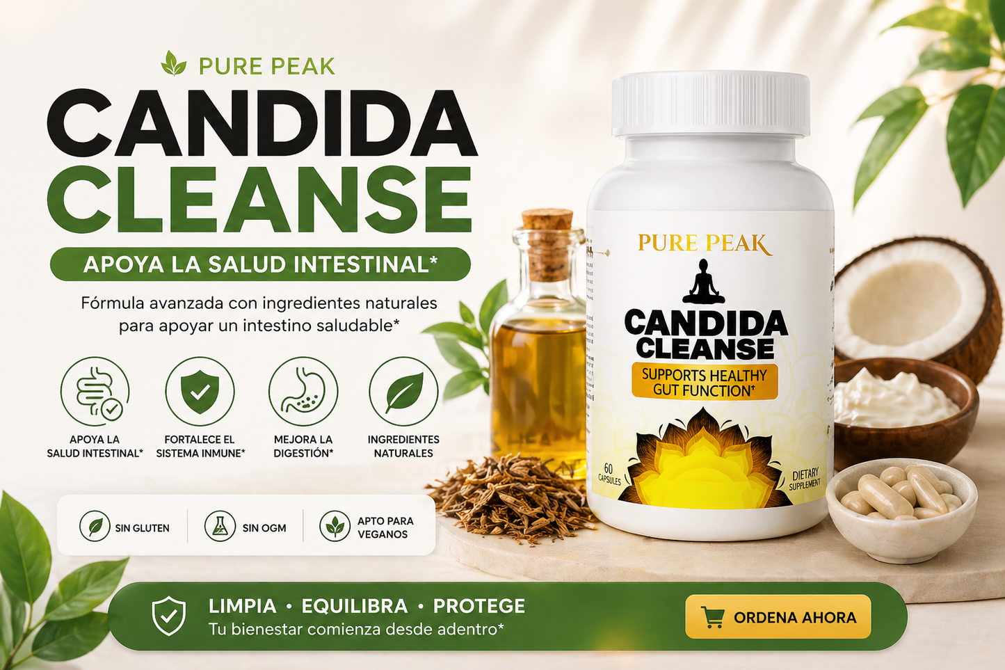 CANDIDA CLEANSE- Limpieza intestinal profunda
